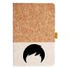 Cork And Heathered Fabric Hardcover Journal 5.5" X 8.25" Thumbnail