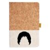 Cork And Heathered Fabric Hardcover Journal 5.5" X 8.25" Thumbnail