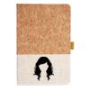 Cork And Heathered Fabric Hardcover Journal 5.5" X 8.25" Thumbnail
