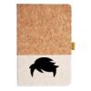 Cork And Heathered Fabric Hardcover Journal 5.5" X 8.25" Thumbnail