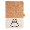 Cork And Heathered Fabric Hardcover Journal 5.5" X 8.25" Thumbnail