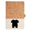 Cork And Heathered Fabric Hardcover Journal 5.5" X 8.25" Thumbnail