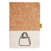 Cork And Heathered Fabric Hardcover Journal 5.5" X 8.25" Thumbnail