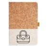 Cork And Heathered Fabric Hardcover Journal 5.5" X 8.25" Thumbnail