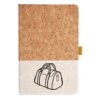 Cork And Heathered Fabric Hardcover Journal 5.5" X 8.25" Thumbnail