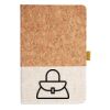 Cork And Heathered Fabric Hardcover Journal 5.5" X 8.25" Thumbnail