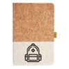 Cork And Heathered Fabric Hardcover Journal 5.5" X 8.25" Thumbnail