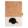 Cork And Heathered Fabric Hardcover Journal 5.5" X 8.25" Thumbnail