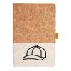Cork And Heathered Fabric Hardcover Journal 5.5" X 8.25" Thumbnail