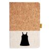 Cork And Heathered Fabric Hardcover Journal 5.5" X 8.25" Thumbnail