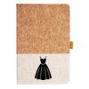Cork And Heathered Fabric Hardcover Journal 5.5" X 8.25" Thumbnail