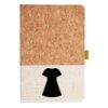 Cork And Heathered Fabric Hardcover Journal 5.5" X 8.25" Thumbnail