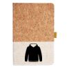 Cork And Heathered Fabric Hardcover Journal 5.5" X 8.25" Thumbnail