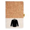 Cork And Heathered Fabric Hardcover Journal 5.5" X 8.25" Thumbnail