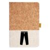 Cork And Heathered Fabric Hardcover Journal 5.5" X 8.25" Thumbnail