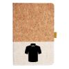 Cork And Heathered Fabric Hardcover Journal 5.5" X 8.25" Thumbnail