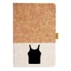 Cork And Heathered Fabric Hardcover Journal 5.5" X 8.25" Thumbnail