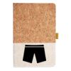 Cork And Heathered Fabric Hardcover Journal 5.5" X 8.25" Thumbnail