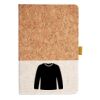 Cork And Heathered Fabric Hardcover Journal 5.5" X 8.25" Thumbnail
