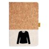 Cork And Heathered Fabric Hardcover Journal 5.5" X 8.25" Thumbnail