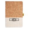 Cork And Heathered Fabric Hardcover Journal 5.5" X 8.25" Thumbnail