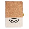 Cork And Heathered Fabric Hardcover Journal 5.5" X 8.25" Thumbnail