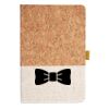 Cork And Heathered Fabric Hardcover Journal 5.5" X 8.25" Thumbnail