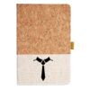 Cork And Heathered Fabric Hardcover Journal 5.5" X 8.25" Thumbnail
