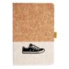 Cork And Heathered Fabric Hardcover Journal 5.5" X 8.25" Thumbnail