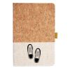 Cork And Heathered Fabric Hardcover Journal 5.5" X 8.25" Thumbnail