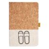 Cork And Heathered Fabric Hardcover Journal 5.5" X 8.25" Thumbnail