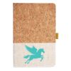 Cork And Heathered Fabric Hardcover Journal 5.5" X 8.25" Thumbnail