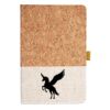 Cork And Heathered Fabric Hardcover Journal 5.5" X 8.25" Thumbnail