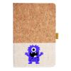 Cork And Heathered Fabric Hardcover Journal 5.5" X 8.25" Thumbnail