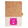 Cork And Heathered Fabric Hardcover Journal 5.5" X 8.25" Thumbnail