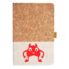 Cork And Heathered Fabric Hardcover Journal 5.5" X 8.25" Thumbnail