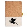 Cork And Heathered Fabric Hardcover Journal 5.5" X 8.25" Thumbnail