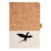 Cork And Heathered Fabric Hardcover Journal 5.5" X 8.25" Thumbnail