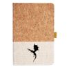 Cork And Heathered Fabric Hardcover Journal 5.5" X 8.25" Thumbnail