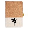 Cork And Heathered Fabric Hardcover Journal 5.5" X 8.25" Thumbnail