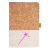Cork And Heathered Fabric Hardcover Journal 5.5" X 8.25" Thumbnail