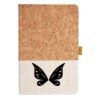 Cork And Heathered Fabric Hardcover Journal 5.5" X 8.25" Thumbnail