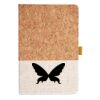 Cork And Heathered Fabric Hardcover Journal 5.5" X 8.25" Thumbnail