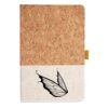 Cork And Heathered Fabric Hardcover Journal 5.5" X 8.25" Thumbnail