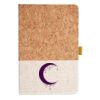 Cork And Heathered Fabric Hardcover Journal 5.5" X 8.25" Thumbnail