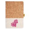 Cork And Heathered Fabric Hardcover Journal 5.5" X 8.25" Thumbnail