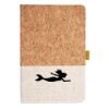 Cork And Heathered Fabric Hardcover Journal 5.5" X 8.25" Thumbnail