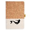 Cork And Heathered Fabric Hardcover Journal 5.5" X 8.25" Thumbnail