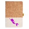 Cork And Heathered Fabric Hardcover Journal 5.5" X 8.25" Thumbnail