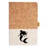 Cork And Heathered Fabric Hardcover Journal 5.5" X 8.25" Thumbnail